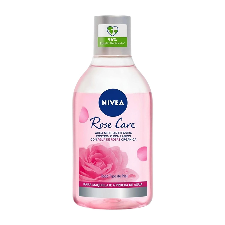 Agua Micelar Nivea Bifásica Rose Care 400 ml 1
