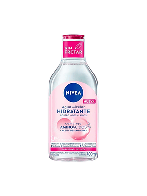 Agua Micelar Nivea Hidratante 400ml: Piel Seca y Sensible