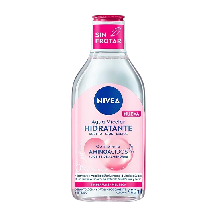 Agua Micelar Nivea Hidratante 400ml: Piel Seca y Sensible 1