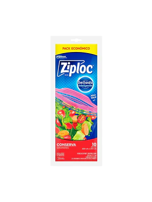 Bolsas Ziploc Grandes 10 Un Para Conservar