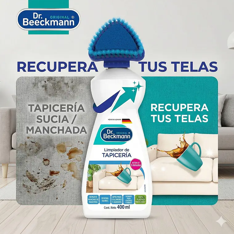 Limpiador De Tapiceria Dr. Beckmann 400ml 3