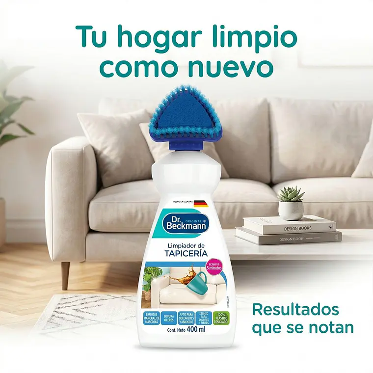 Limpiador De Tapiceria Dr. Beckmann 400ml 6