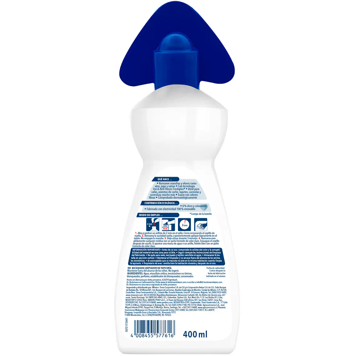 Limpiador De Tapiceria Dr. Beckmann 400ml 8