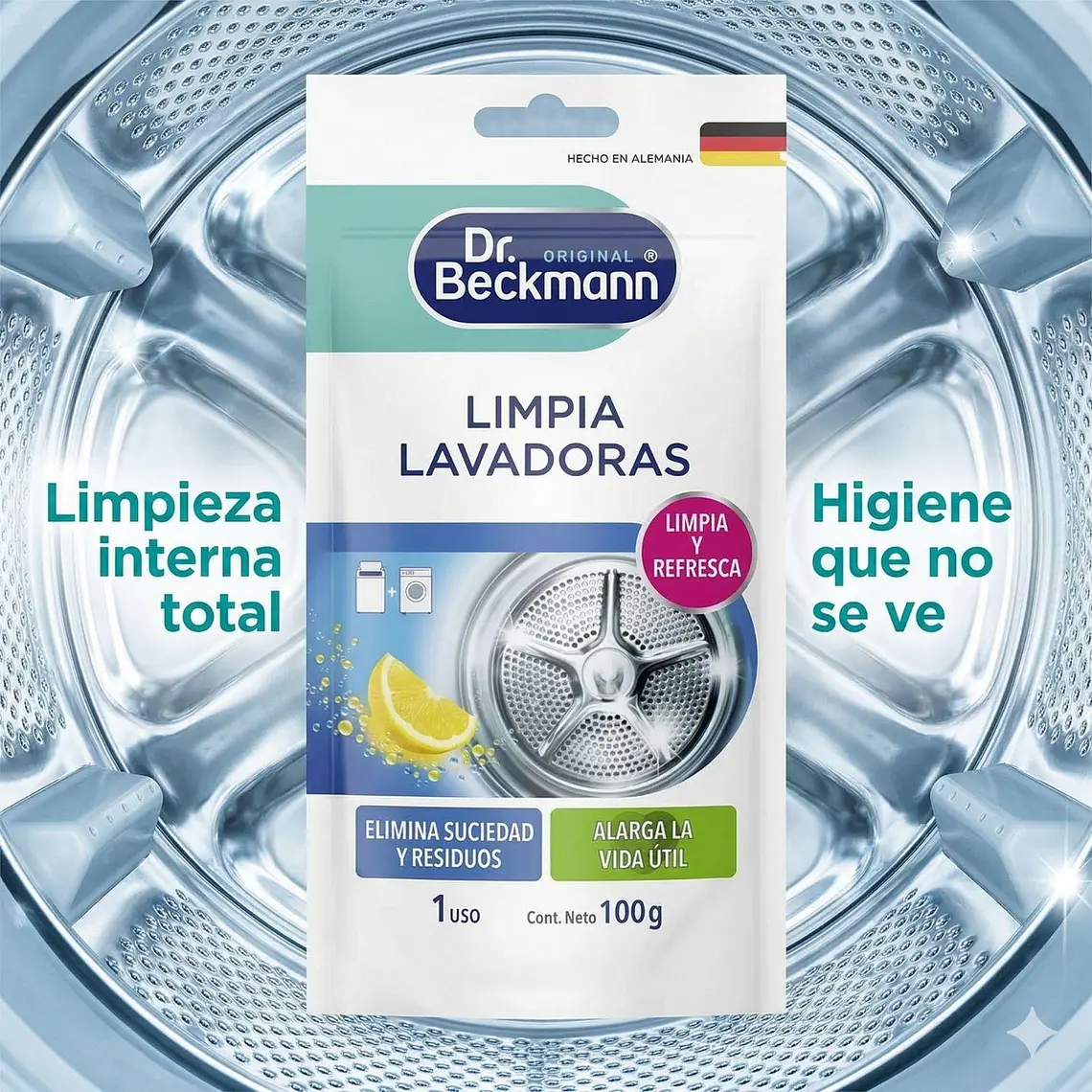 Limpia Lavadoras en Polvo Dr. Beckmann 100 g 4