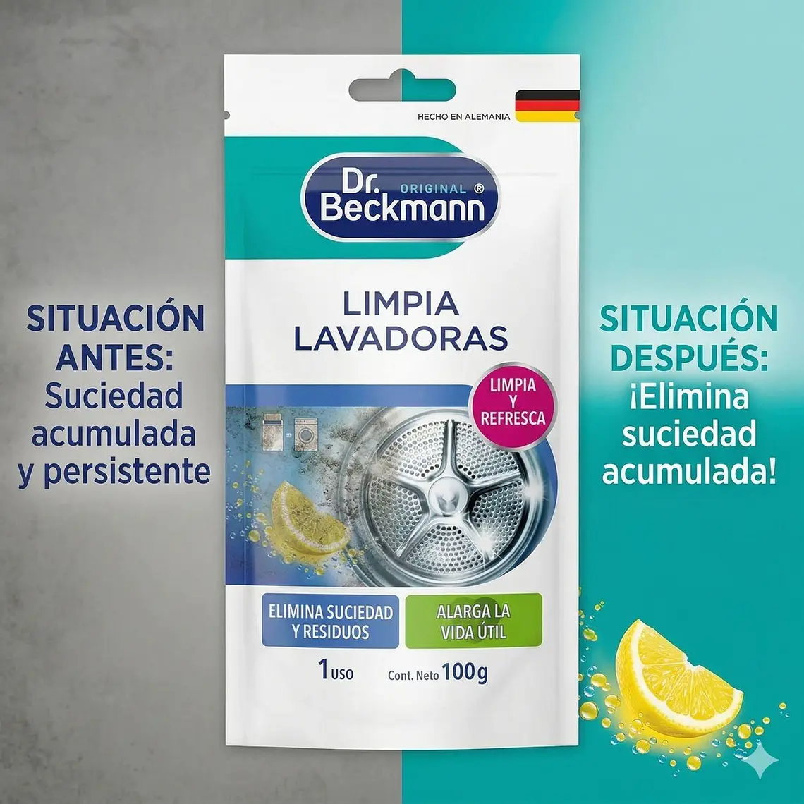 Limpia Lavadoras en Polvo Dr. Beckmann 100 g 5