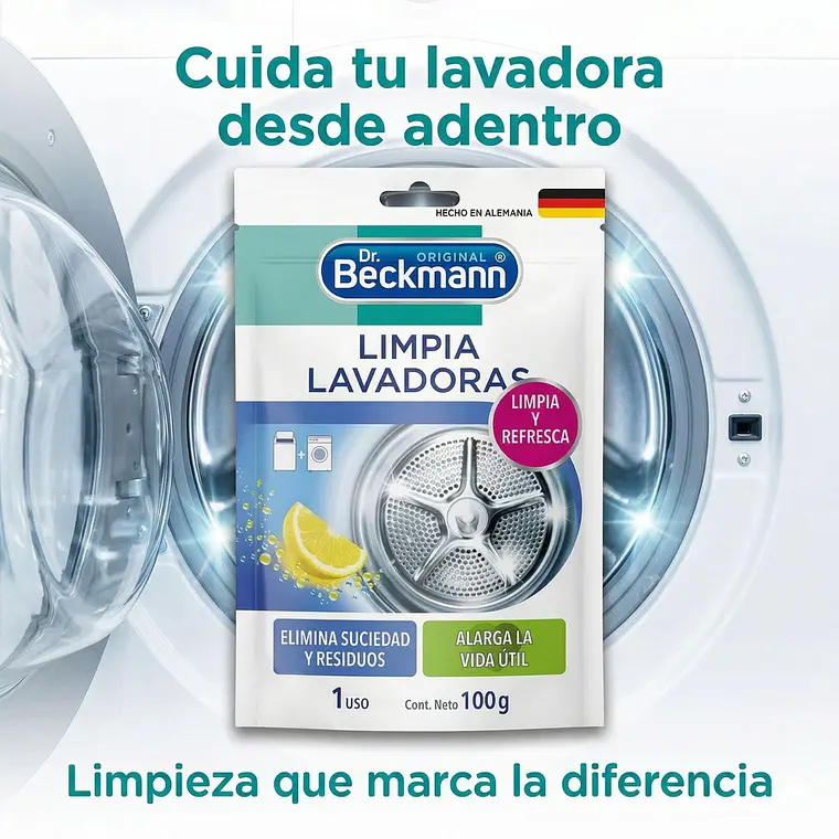Limpia Lavadoras en Polvo Dr. Beckmann 100 g 9