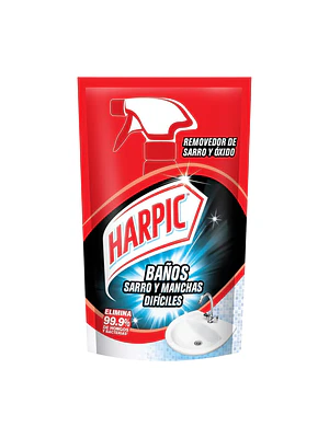 Recarga Harpic Baño Sarro y Manchas Difíciles 420ml