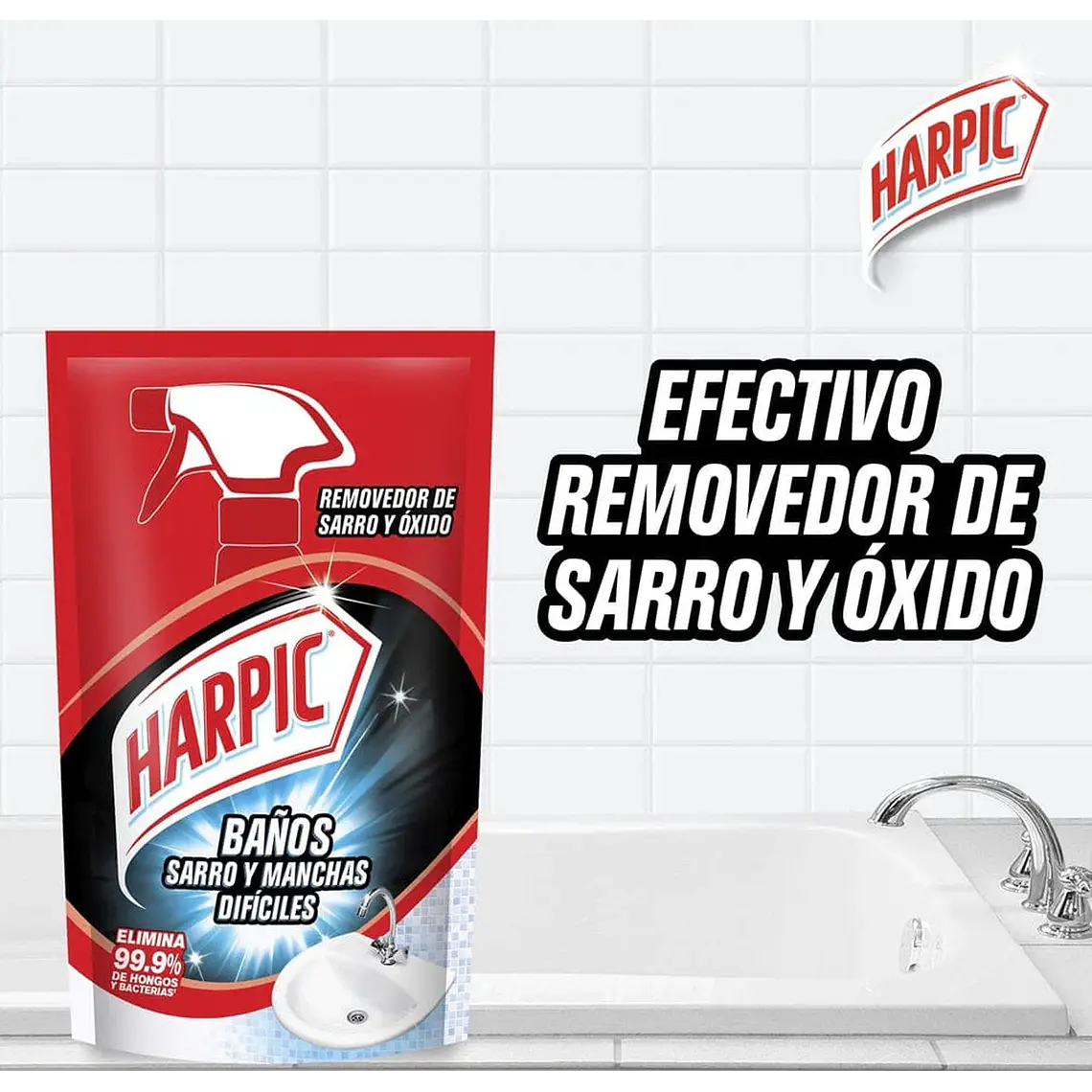 Recarga Harpic Baño Sarro y Manchas Difíciles 420ml 2