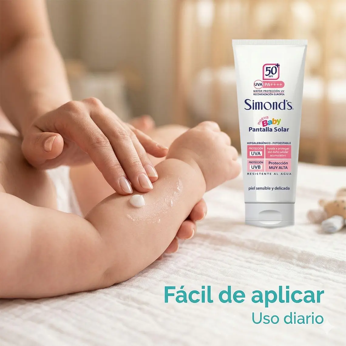 Bloqueador Protector Solar F50 Simonds Baby 200ml 5