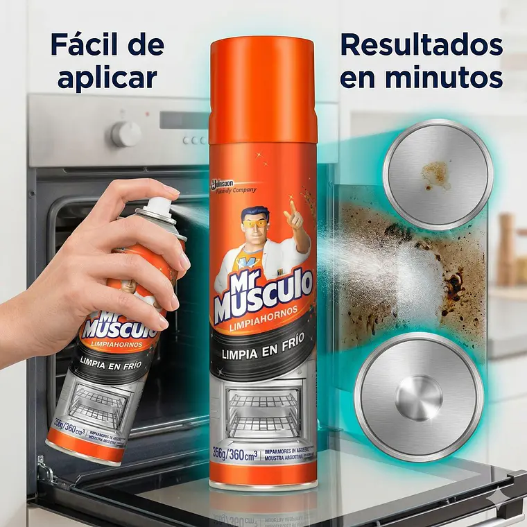Limpiador De Hornos Mr. Musculo 360 Ml 5