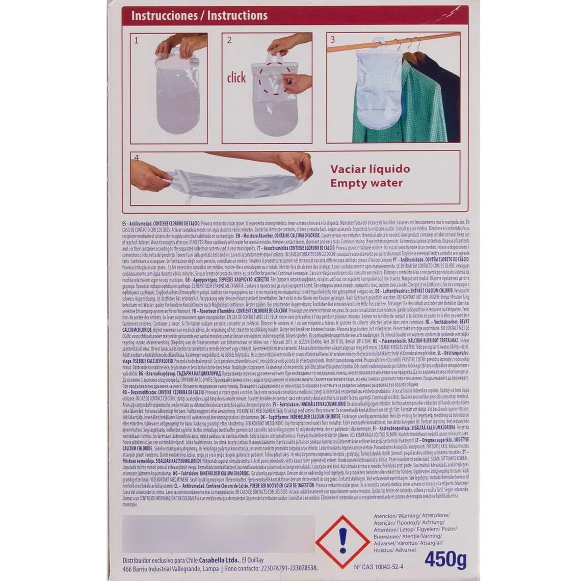 Sistema Antihumedad Bolaseca Wanadry Closets Y Armarios 450g 2