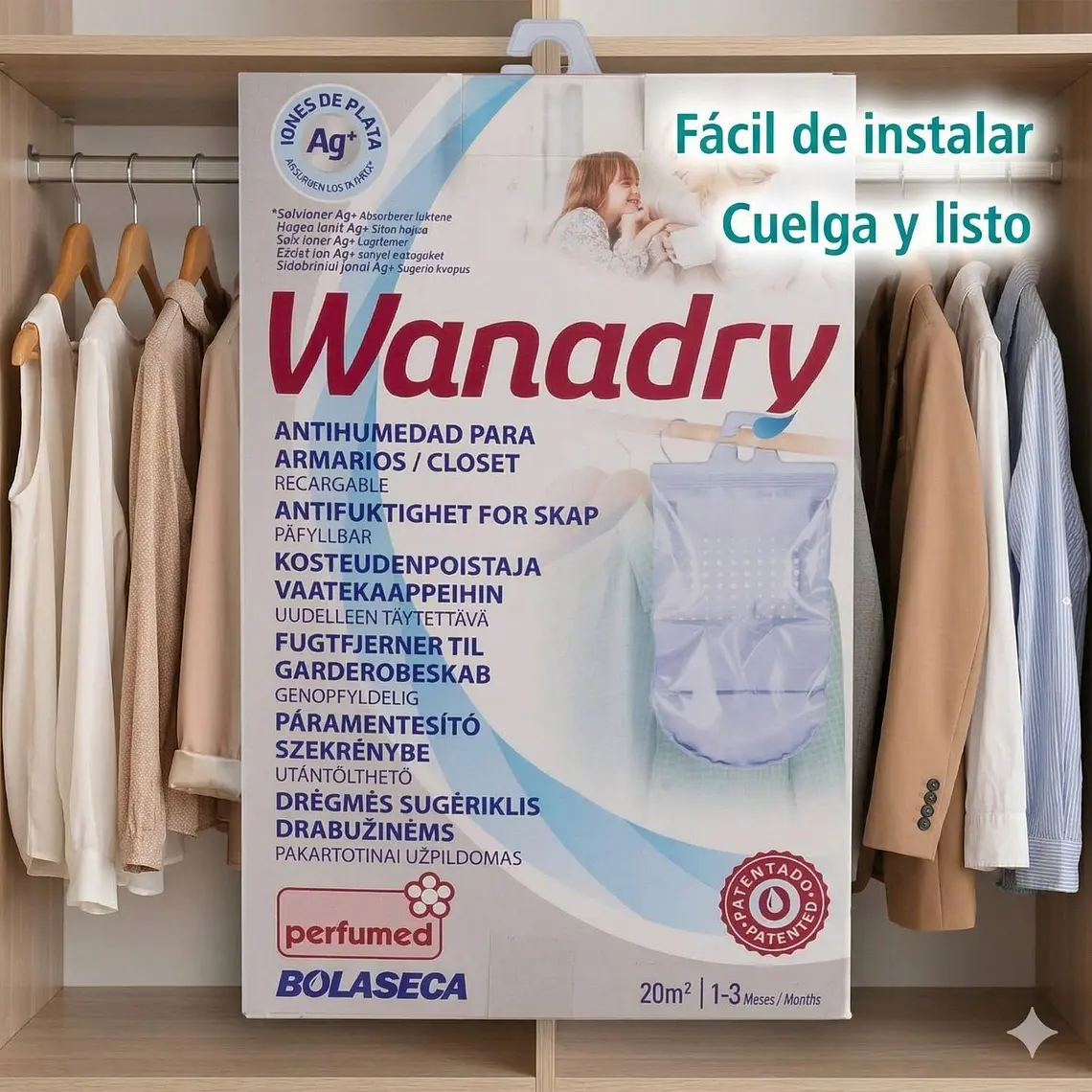 Sistema Antihumedad Bolaseca Wanadry Closets Y Armarios 450g 6