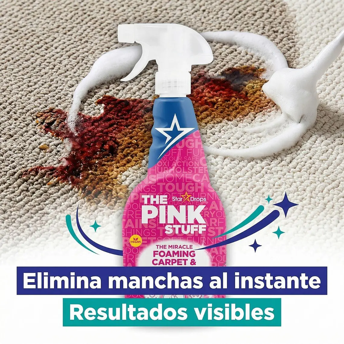 Quitamanchas Alfombras Y Tapicerías The Pink Stuff 500 Ml 3