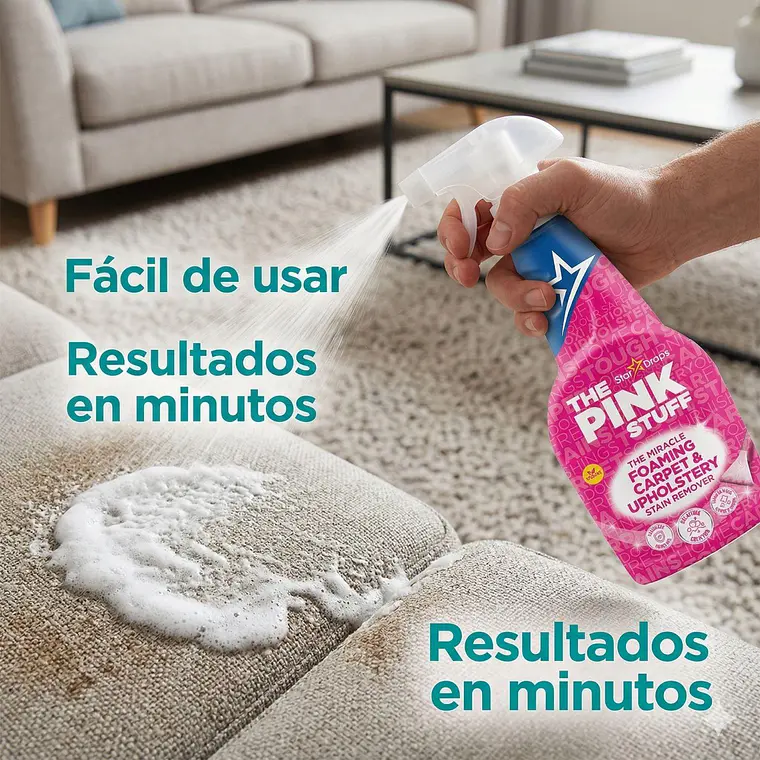 Quitamanchas Alfombras Y Tapicerías The Pink Stuff 500 Ml 5