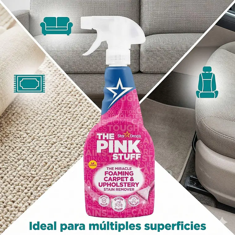 Quitamanchas Alfombras Y Tapicerías The Pink Stuff 500 Ml 7