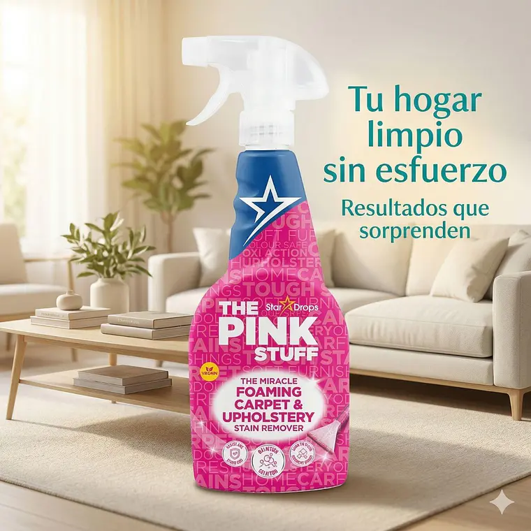 Quitamanchas Alfombras Y Tapicerías The Pink Stuff 500 Ml 9