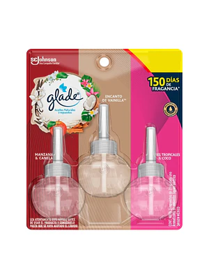 Recarga Glade Aceite Natural Surtido 21ml x3 Unid