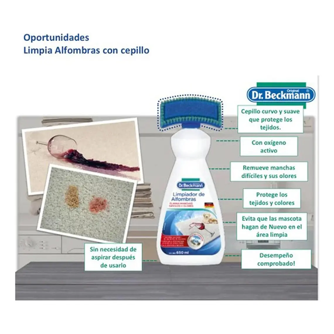 Quitamanchas Alfombras 650 Ml Dr. Beckmann 2
