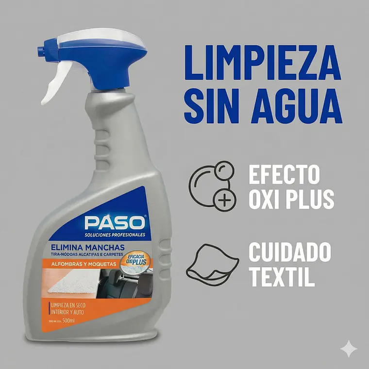 Quita Mancha Alfombras Y Tapices Paso Limpieza En Seco 500ml 2