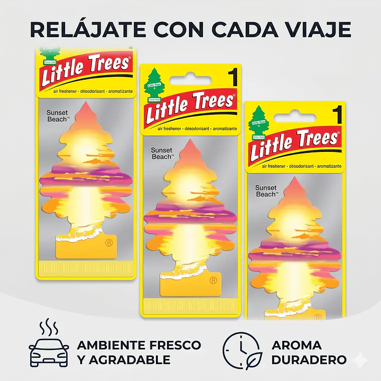 Aromatizante Pino Sunset Beach Little Trees x3 2