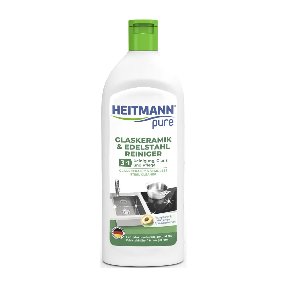 Heitmann Limpiador Vitrocerámica y Acero Inox 250ml 1