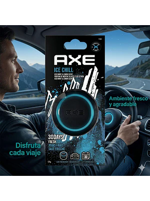 Pack 2 Aromatizante Auto AXE Ice Gel 125g Tarro Aroma Fresco Duradero