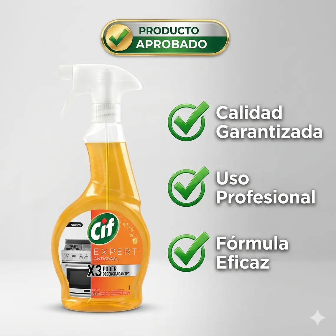 Cif Desengrasante Antigrasa Biodegradable Gatillo 500 Ml Cocina 6