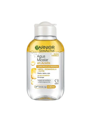 Agua Micelar En Aceite Garnier Desmaquilla Waterproof 100ml