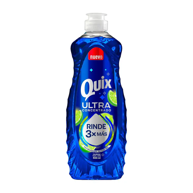 Lavalozas Quix Ultra Concentrado 500 ml Alto Poder Desengrasante 1