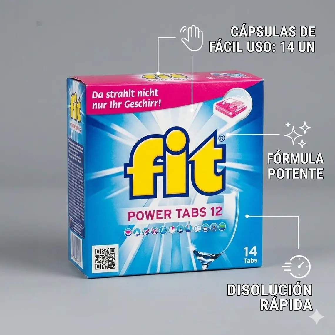 Lavavajillas Cápsulas Fit 14 Un Detergente Lavaplatos 5