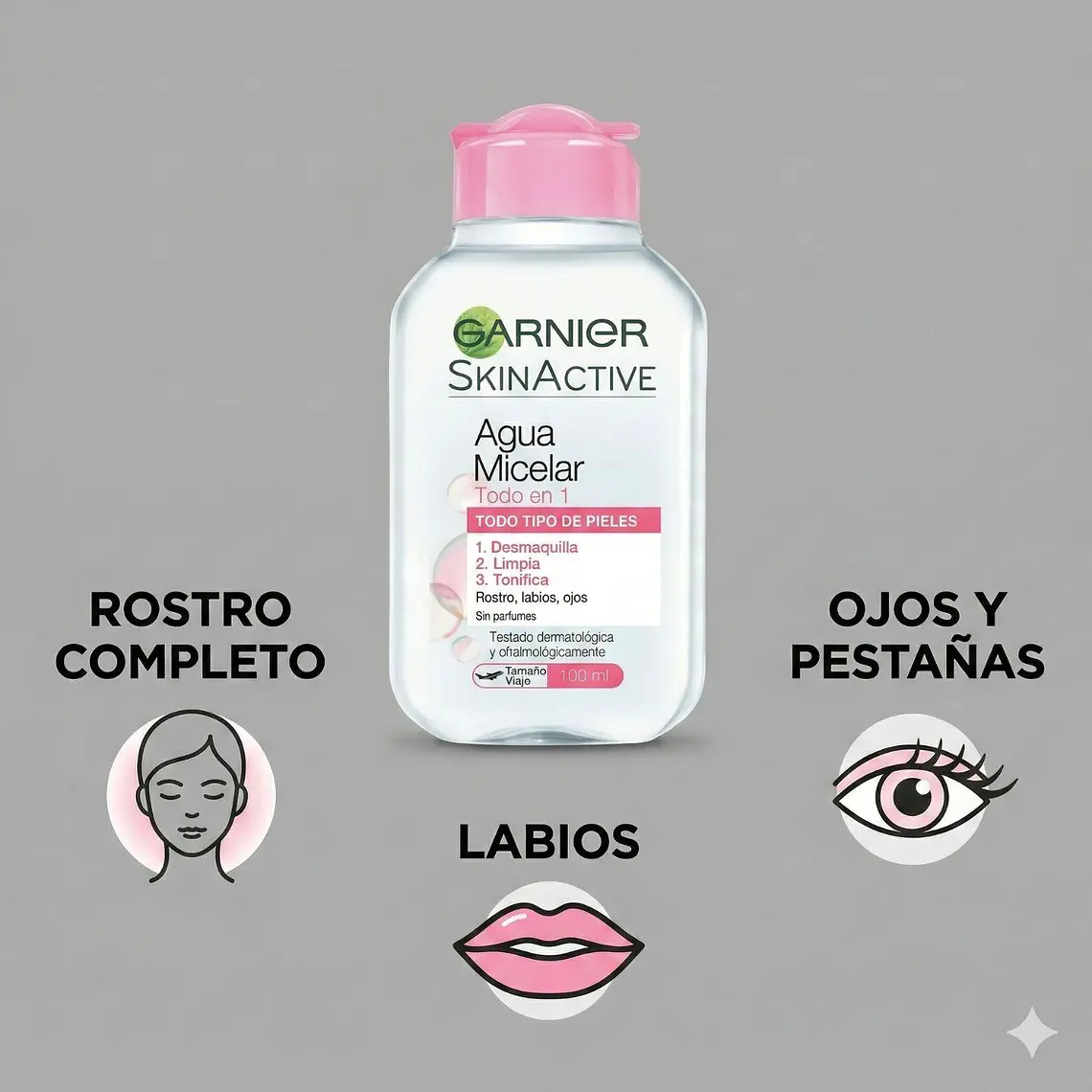 Desmaquillante Agua Micelar Garnier Todo En 1 100ml 3
