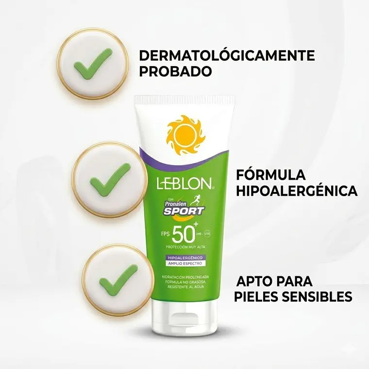 Protector Solar Sport FPS50 Amplio Espectro Leblon 190g 2