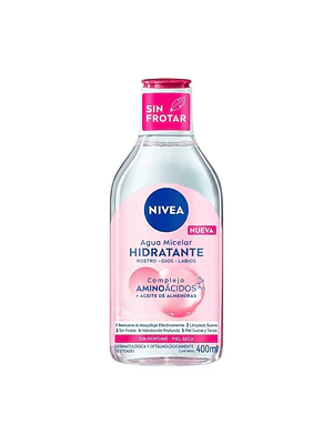 Agua Micelar Nivea Hidratante 400ml: Piel Seca y Sensible