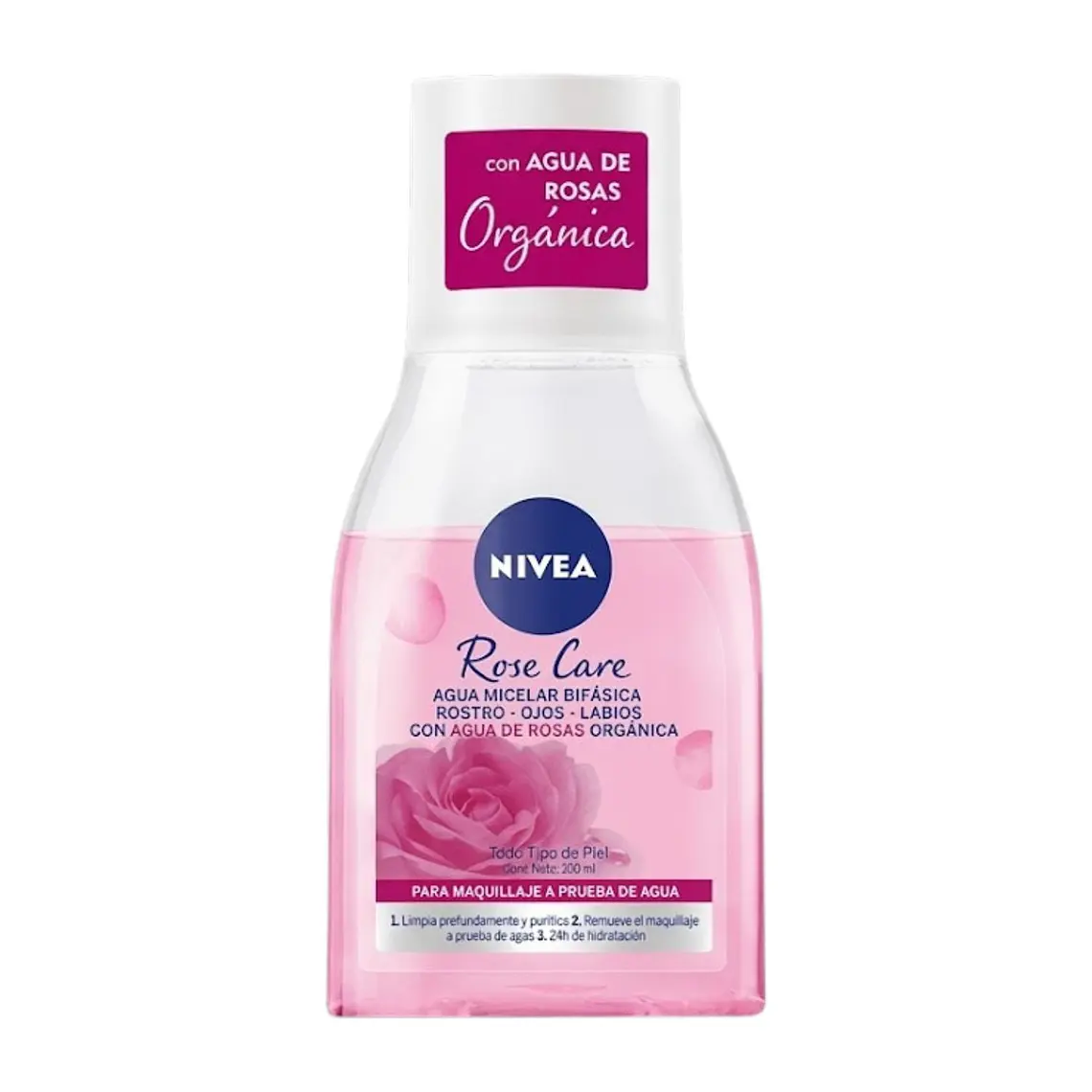 Agua Micelar Nivea Bifásica Rose Care 100 ml 1
