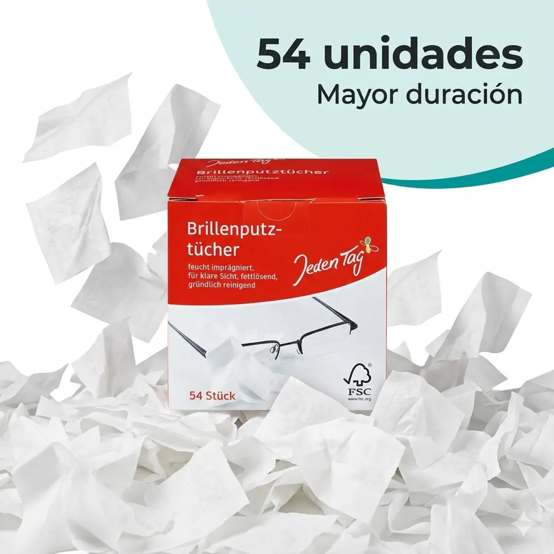 Paños Limpieza De Lentes Jeden Tag 54unid 7