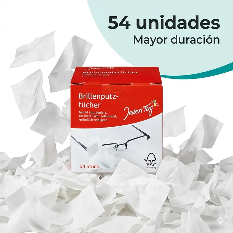 Paños Limpieza De Lentes Jeden Tag 54unid 7