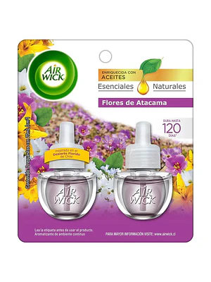 Pack 2 Recargas Air Wick Aroma Flores de Atacama 21ml