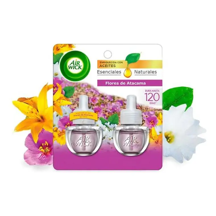 Pack 2 Recargas Air Wick Aroma Flores de Atacama 21ml 2