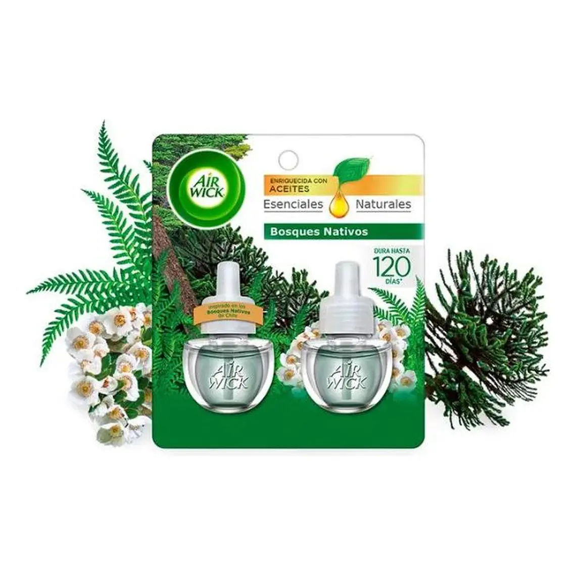 Pack 2 Recargas Air Wick Aroma Bosque Nativo con Aceites Naturales 2