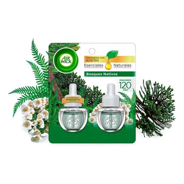 Pack 2 Recargas Air Wick Aroma Bosque Nativo con Aceites Naturales 2