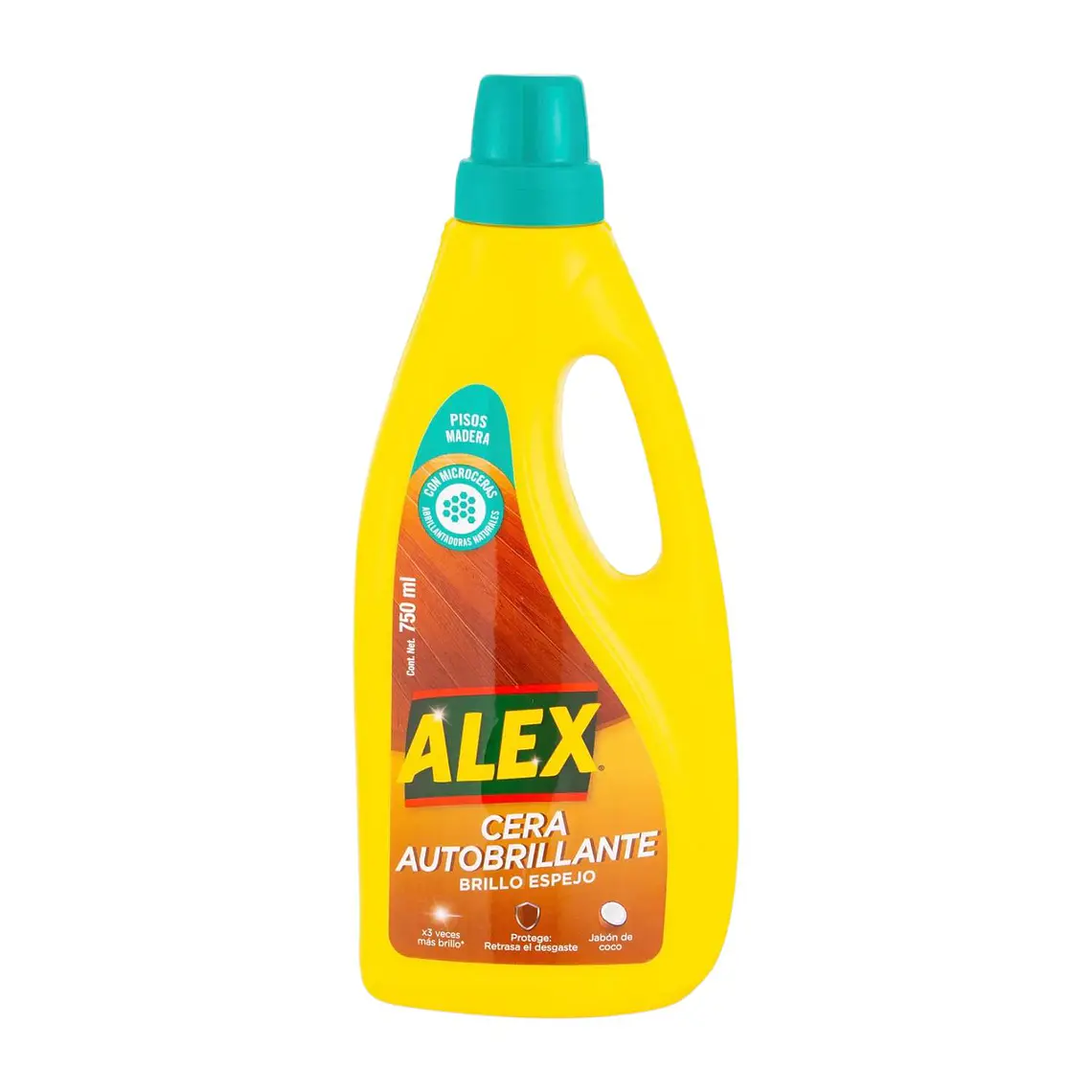 Cera Líquida Autobrillante Alex Madera 750ml - Brillo 3X 1