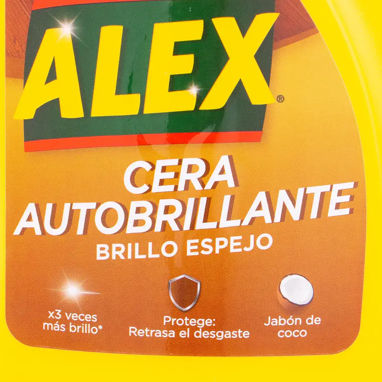 Cera Líquida Autobrillante Alex Madera 750ml - Brillo 3X 3