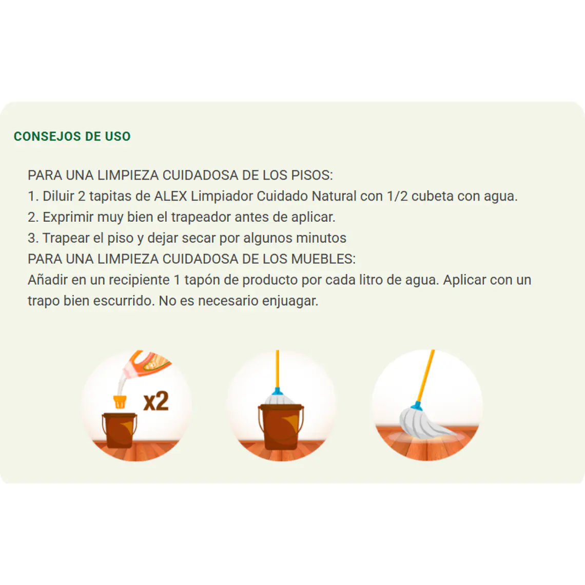 Limpiador Natural Alex Pisos Flotantes 750 ml 3