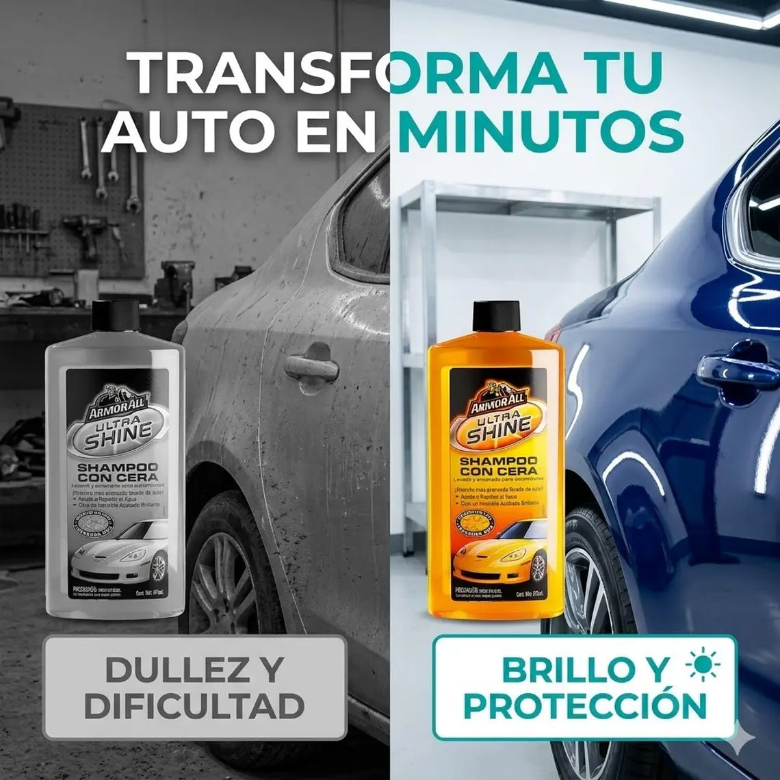 Armor All Shampoo Cera Auto Brillante 473 ml 5