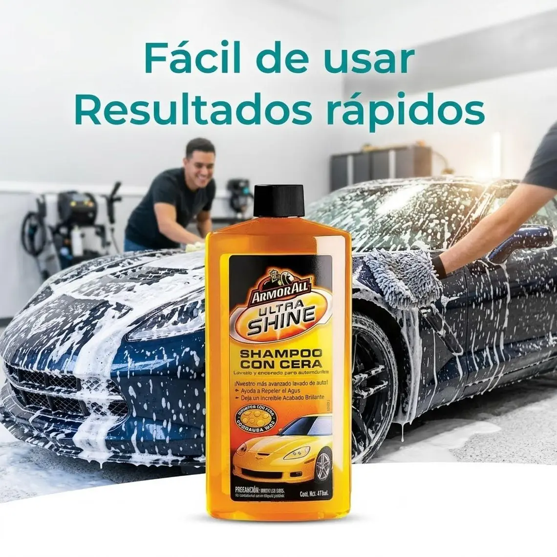 Armor All Shampoo Cera Auto Brillante 473 ml 6