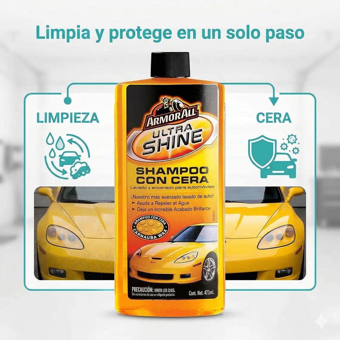 Armor All Shampoo Cera Auto Brillante 473 ml 7