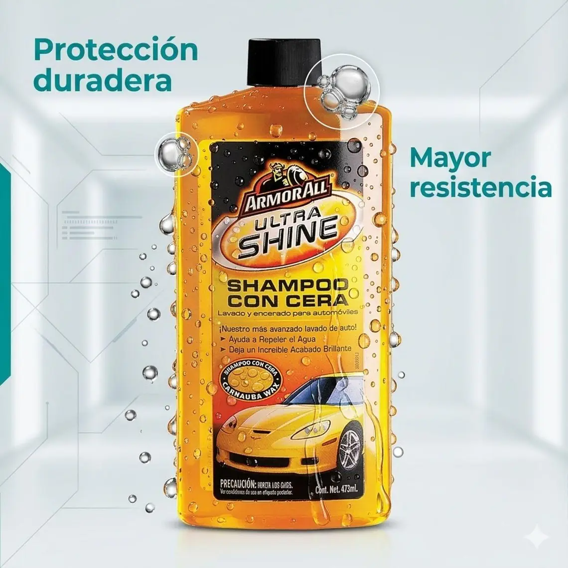 Armor All Shampoo Cera Auto Brillante 473 ml 8