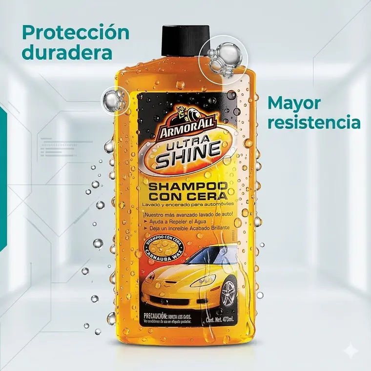 Armor All Shampoo Cera Auto Brillante 473 ml 8
