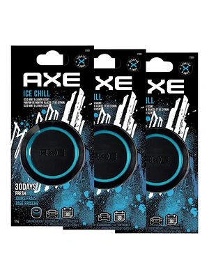 Pack 3 Aromatizantes Auto Axe Ice Gel 125g Eliminador Olores Auto