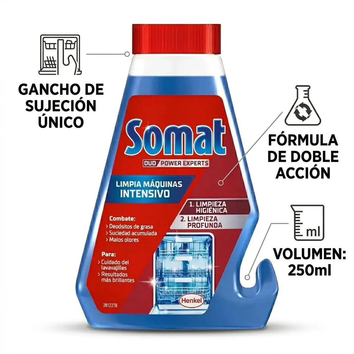 Limpiador Lavavajillas Somat 250 Ml 4
